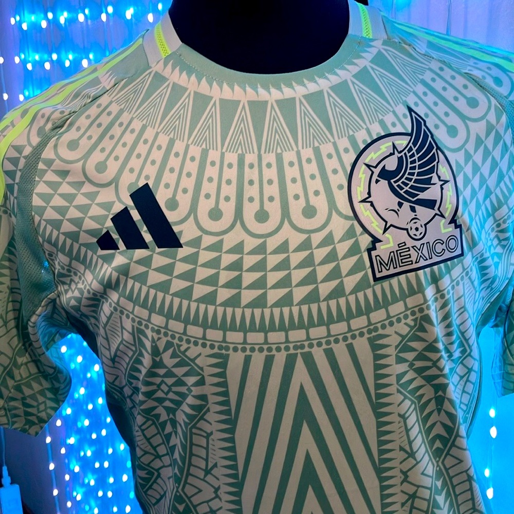Adidas Mexico Jersey Green Patterned